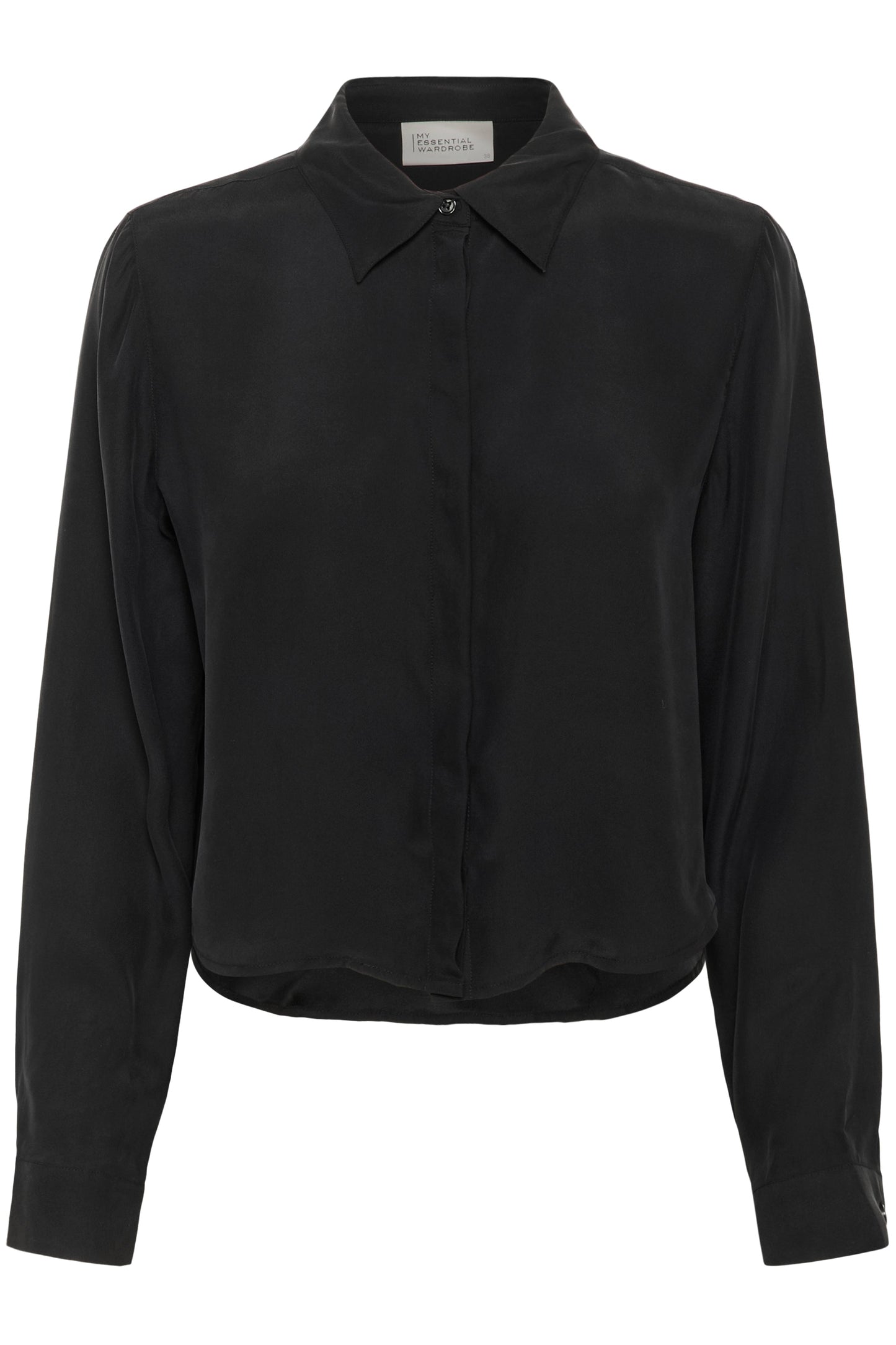My Essential Wardrobe - Skjorte - Black - Silk