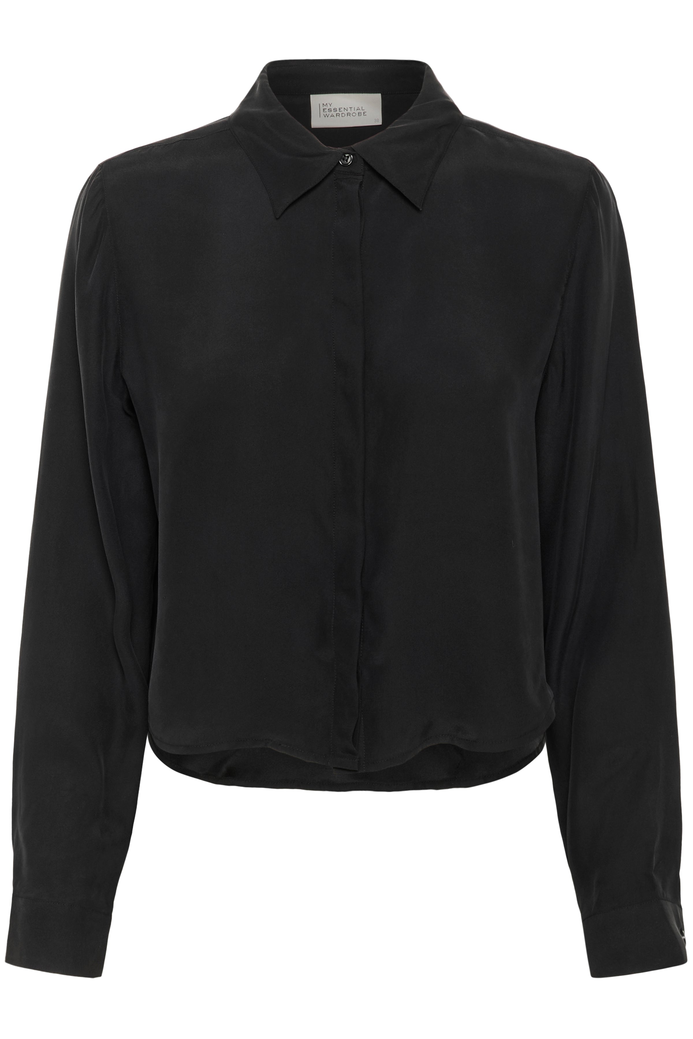 My Essential Wardrobe - Skjorte - Black - Silk