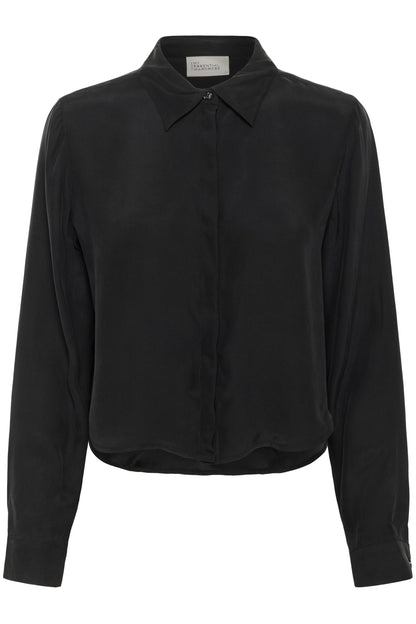 My Essential Wardrobe - Skjorte - Black - Silk