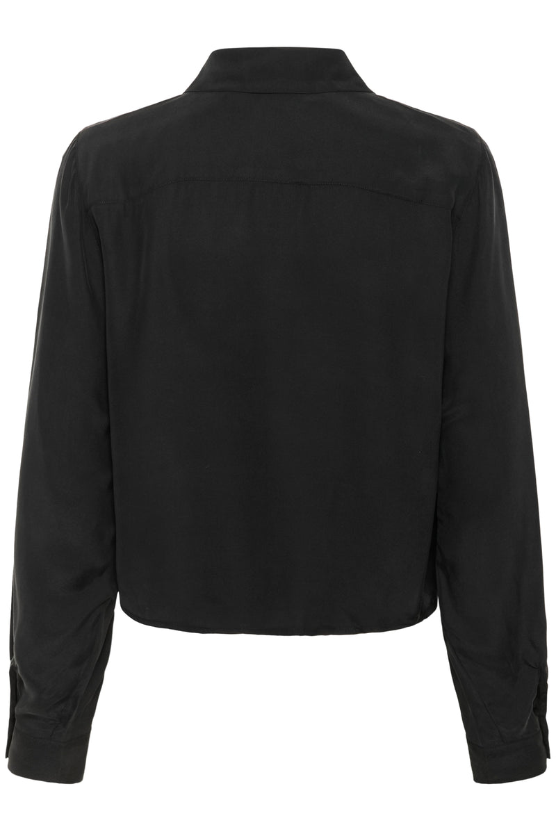 My Essential Wardrobe - Skjorte - Black - Silk