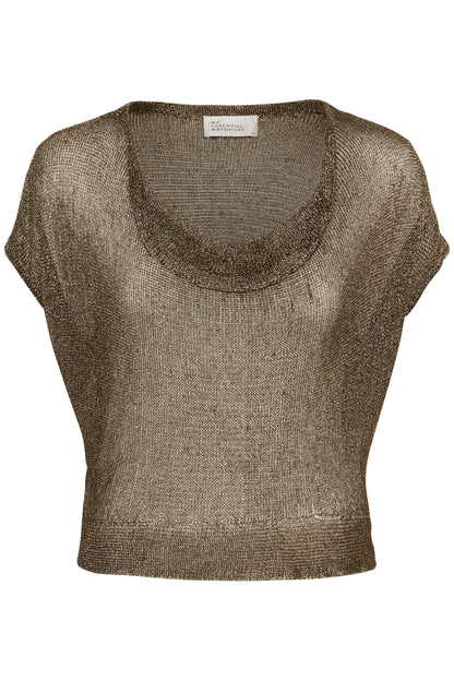 My Essential Wardrobe - Strik top - Gold - Olly