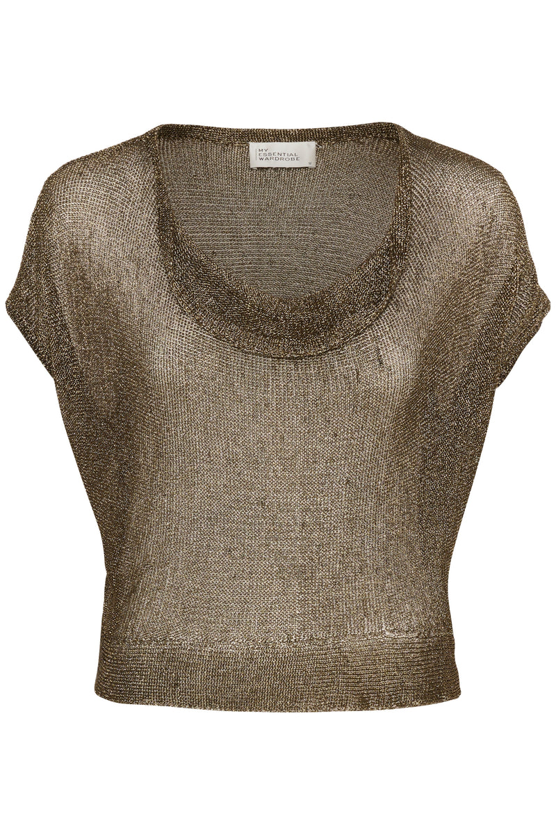 My Essential Wardrobe - Strik top - Gold - Olly