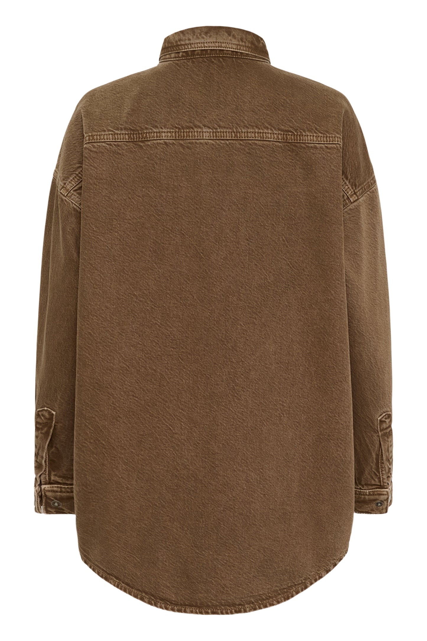 My Essential Wardrobe - Denim jakke - Tobacco Brown Washed - Malo