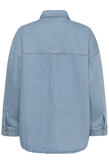 My Essential Wardrobe - Denimskjorte - Light Blue - Mazie Boxy Mix