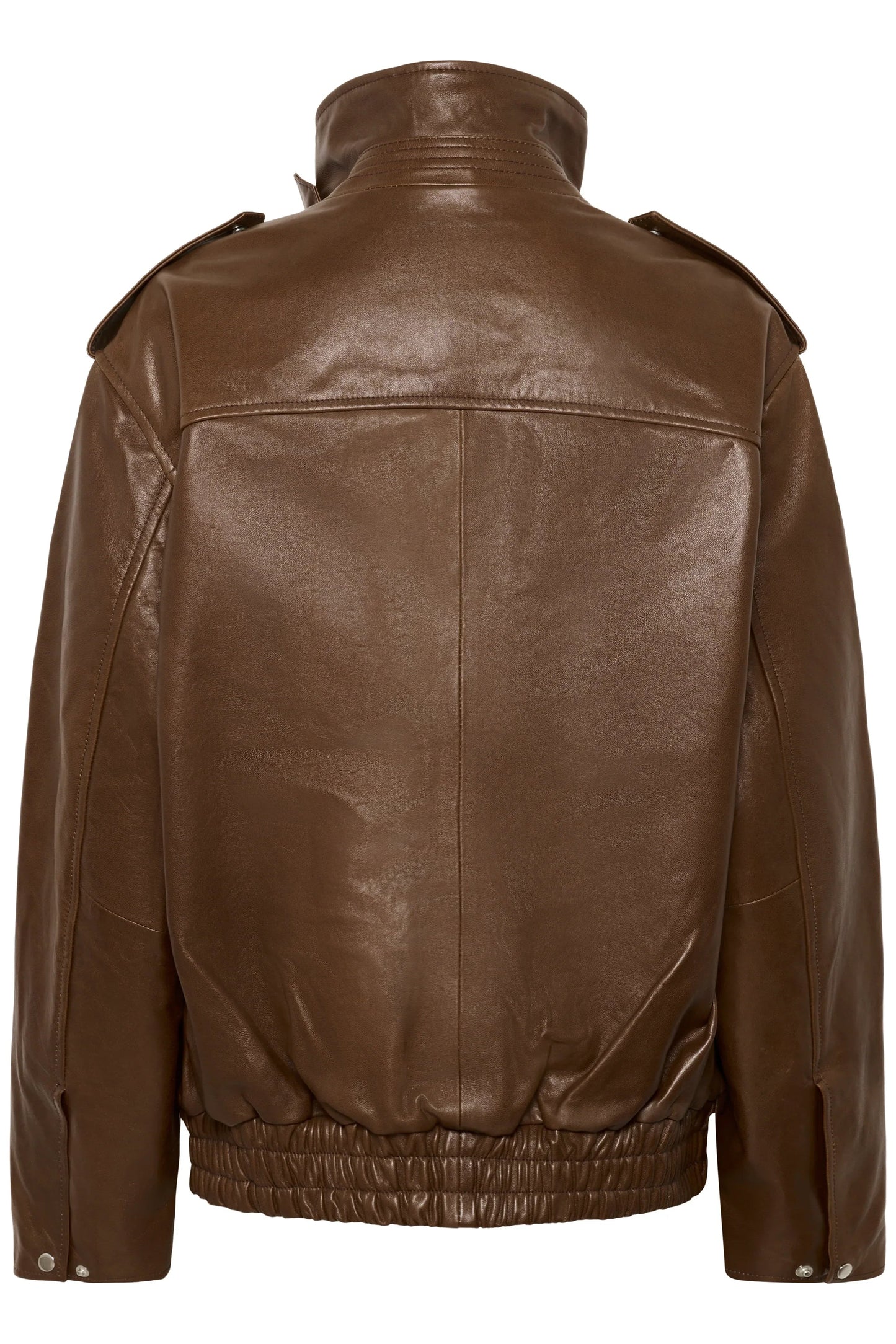 My Essential Wardrobe - Læderjakke - Brun - Dina