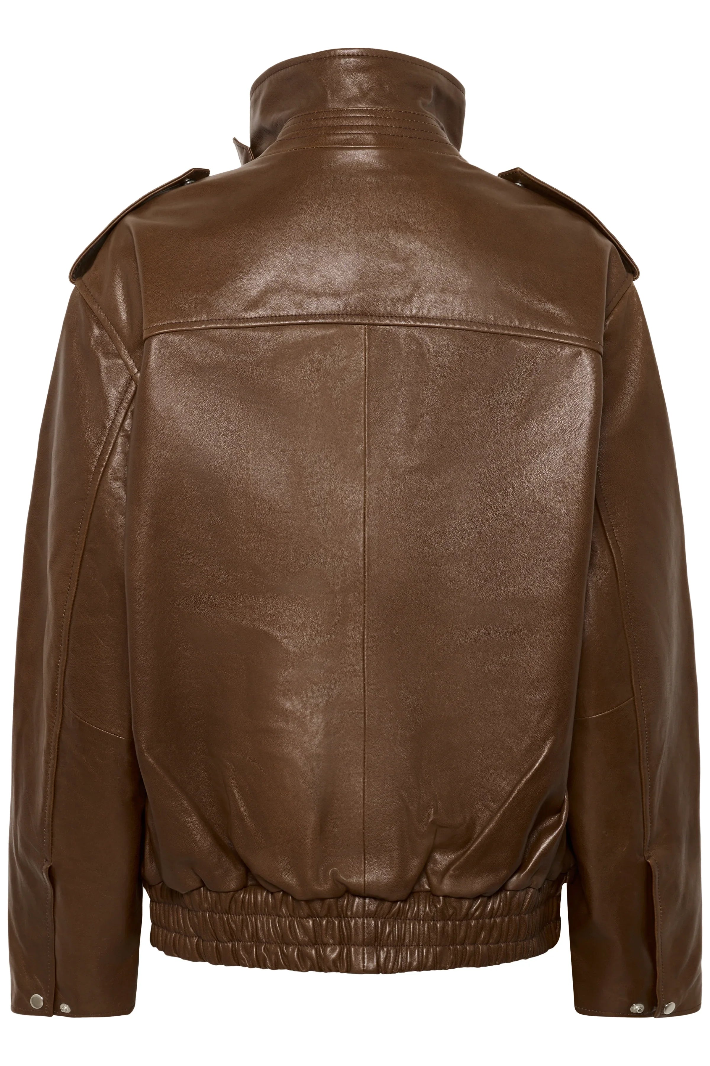 My Essential Wardrobe - Læderjakke - Brun - Dina