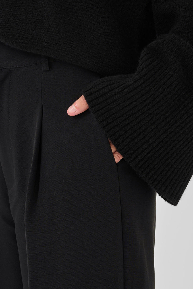 My Essential Wardrobe - Bukser - Sort - 28 The Tailored High Pant - Stilkompagniet.dk