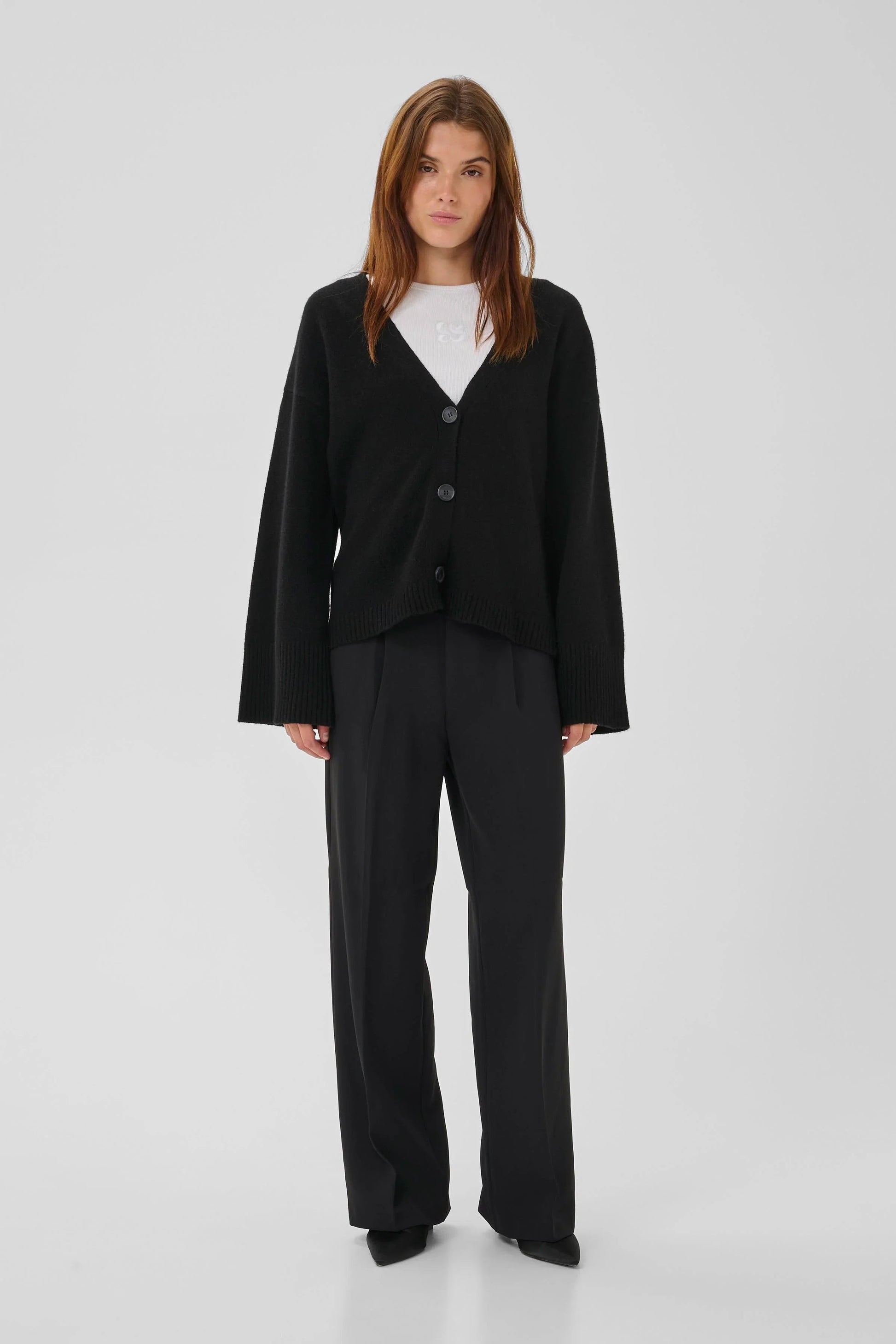 My Essential Wardrobe - Bukser - Sort - 28 The Tailored High Pant - Stilkompagniet.dk