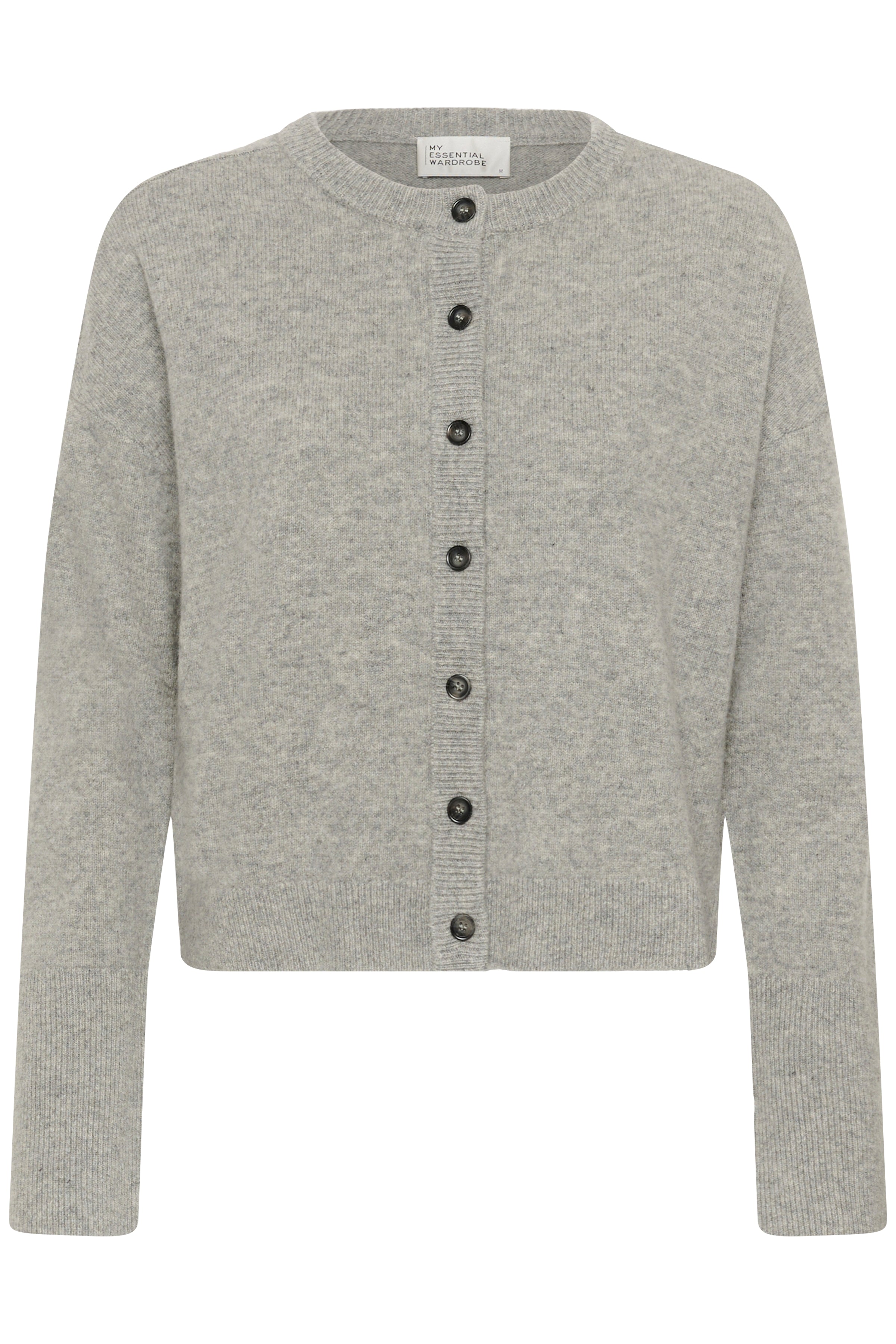 My Essential Wardrobe - Cardigan - Grå - THE KNIT CARDIGAN