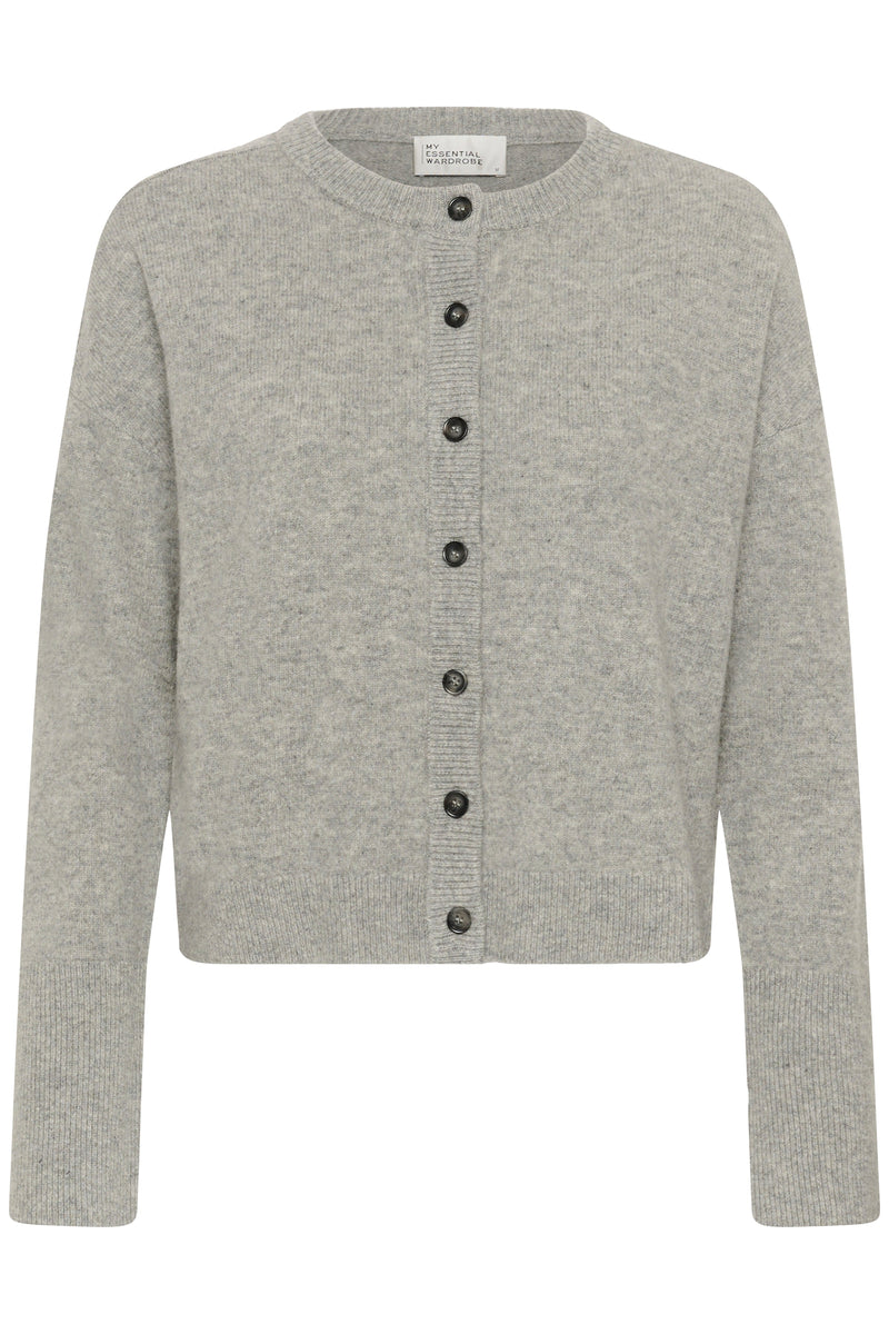 My Essential Wardrobe - Cardigan - Grå - THE KNIT CARDIGAN