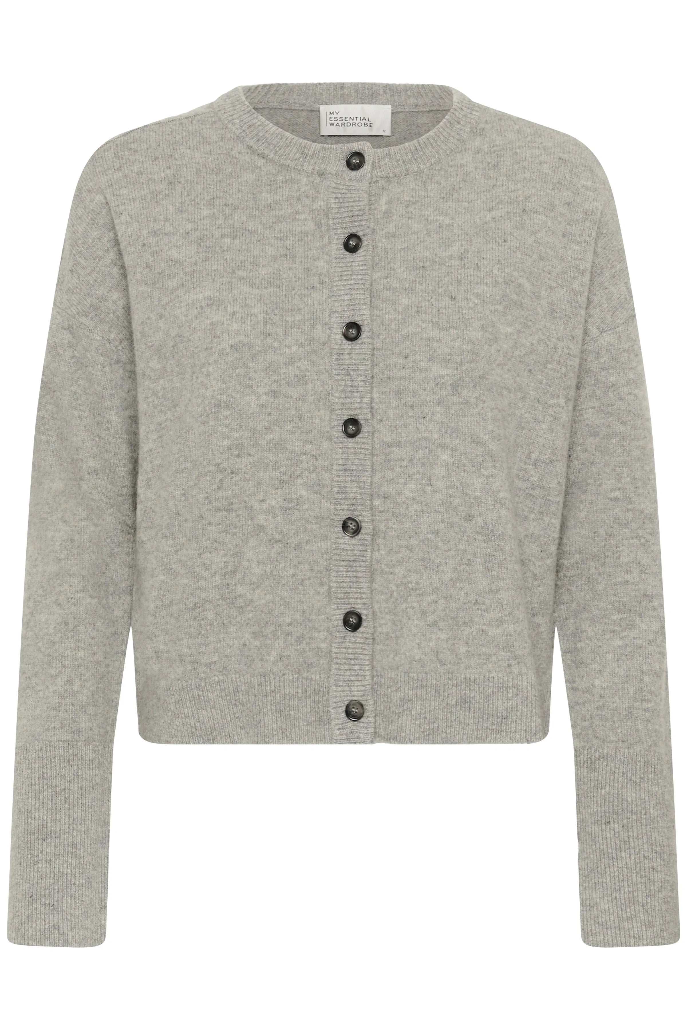 My Essential Wardrobe - Cardigan - Grå - THE KNIT CARDIGAN