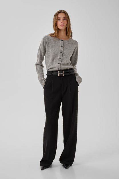 My Essential Wardrobe - Cardigan - Grå - THE KNIT CARDIGAN