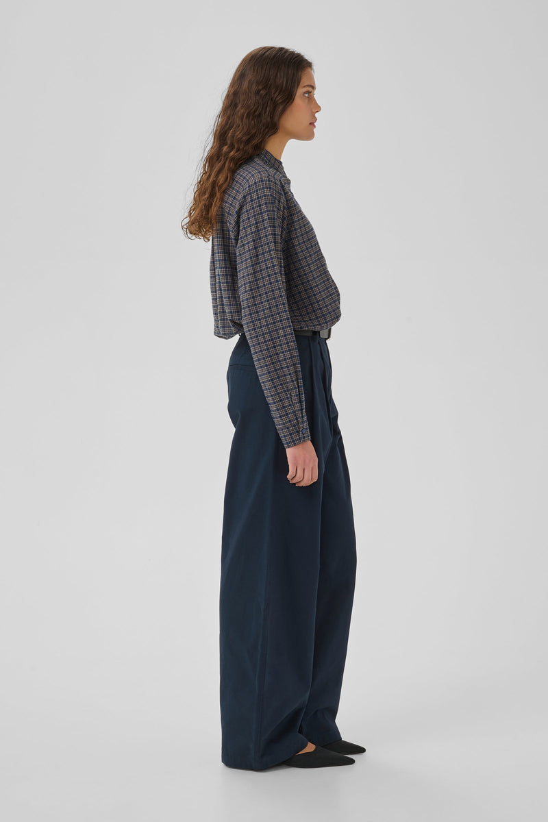 My Essential Wardrobe - Bukser - Dark Sapphire Blue - Gisva