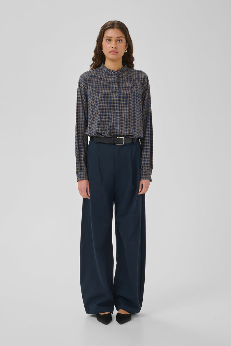 My Essential Wardrobe - Bukser - Dark Sapphire Blue - Gisva