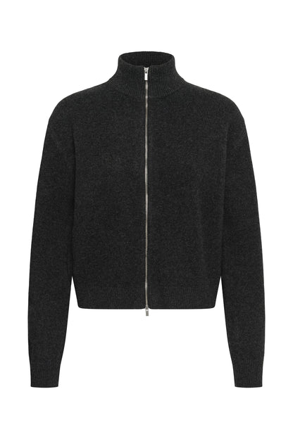 My Essential Wardrobe - Cardigan - Dark Grey Melange - Tracy