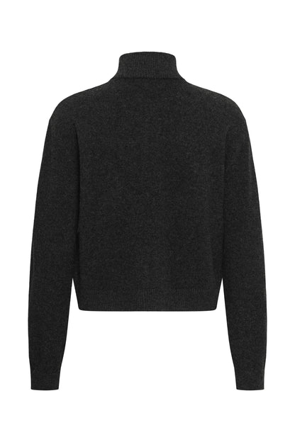 My Essential Wardrobe - Cardigan - Dark Grey Melange - Tracy