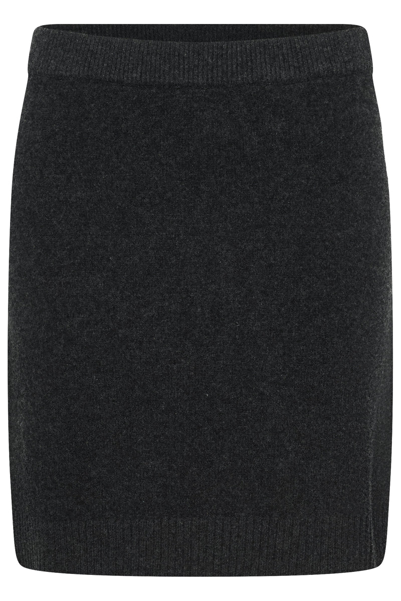 My Essential Wardrobe - Nederdel - Dark Grey Melange - Tracy