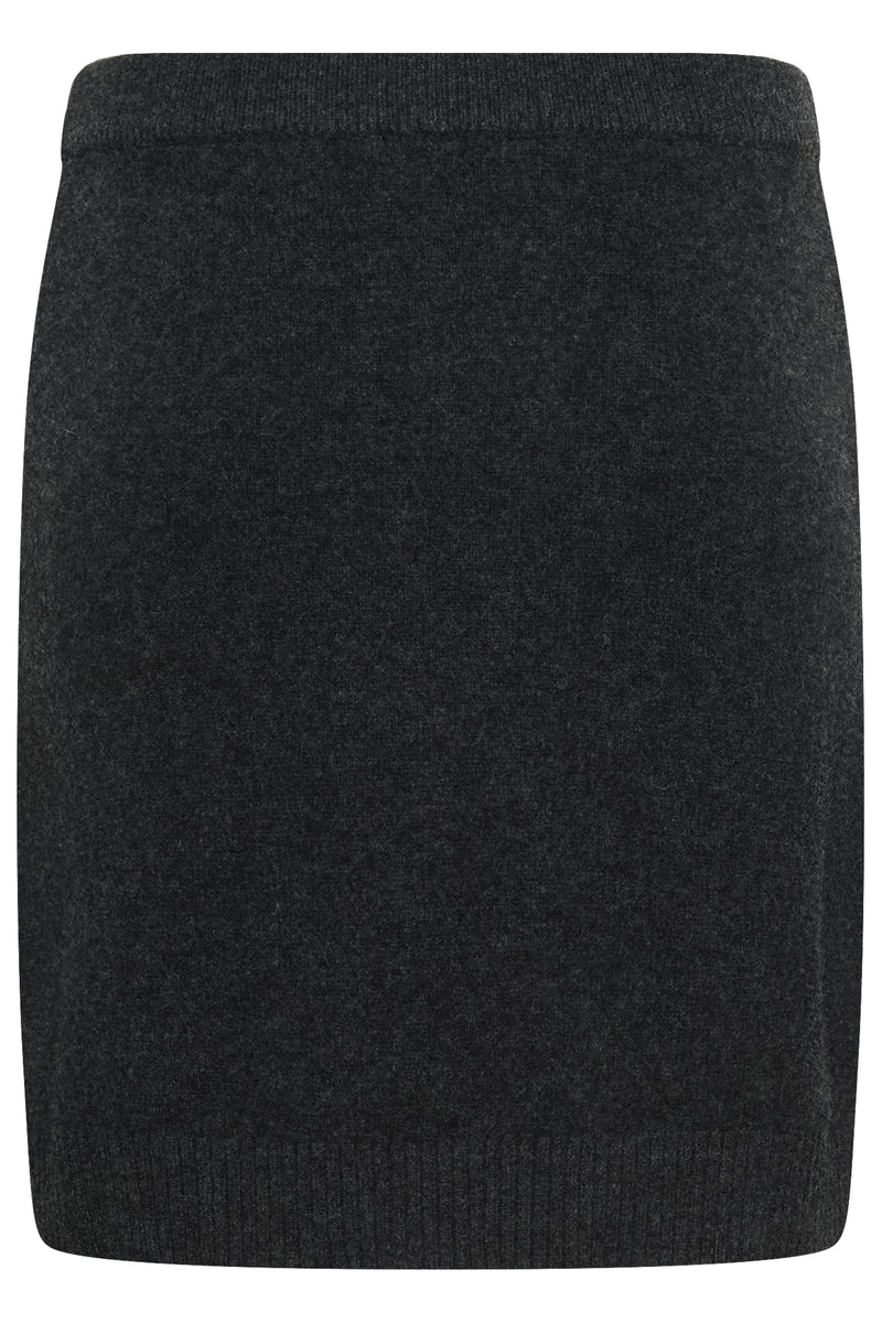 My Essential Wardrobe - Nederdel - Dark Grey Melange - Tracy