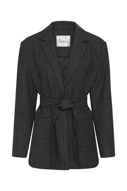 My Essential Wardrobe - Blazer - Dark Grey Melange - Layla