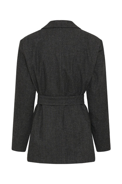 My Essential Wardrobe - Blazer - Dark Grey Melange - Layla