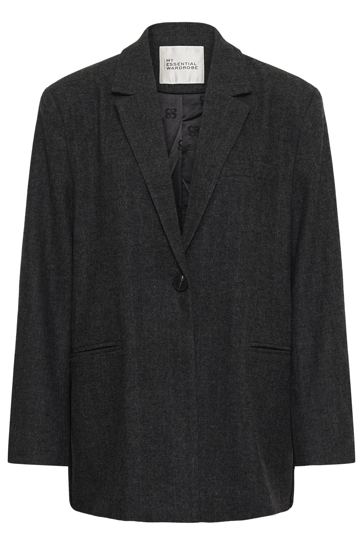 My Essential Wardrobe - Blazer - Dark Grey Melange - Layla