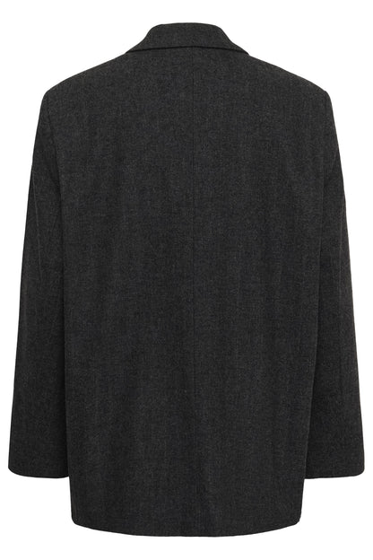My Essential Wardrobe - Blazer - Dark Grey Melange - Layla