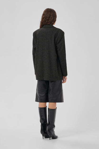 My Essential Wardrobe - Blazer - Dark Grey Melange - Layla