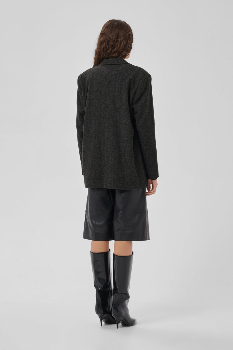 My Essential Wardrobe - Blazer - Dark Grey Melange - Layla