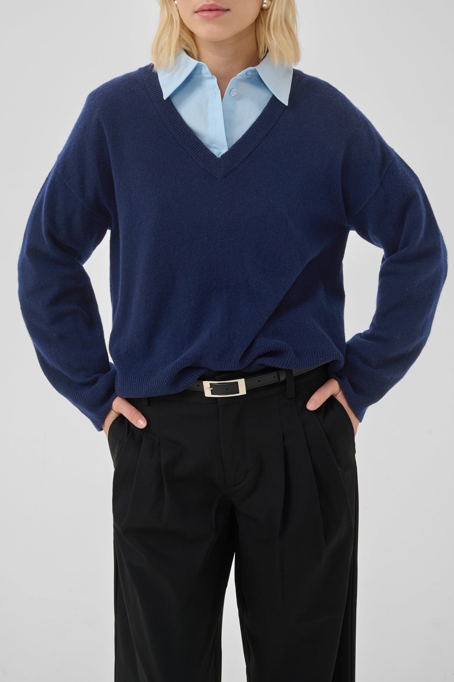 My Essential Wardrobe - Pullover - Dark Sapphire Blue - Jola