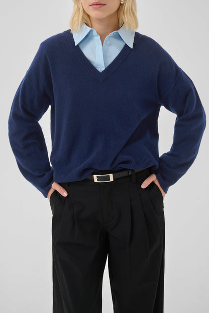 My Essential Wardrobe - Pullover - Dark Sapphire Blue - Jola