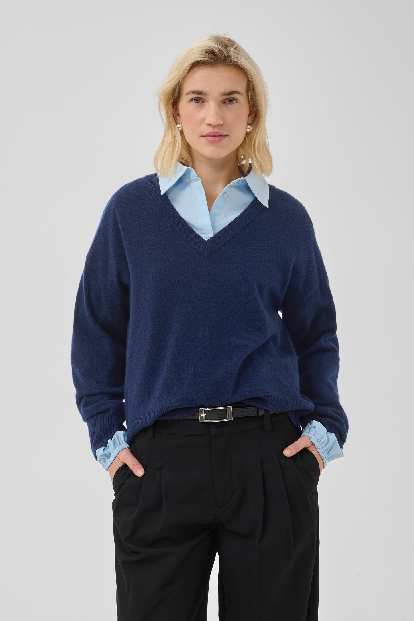 My Essential Wardrobe - Pullover - Dark Sapphire Blue - Jola