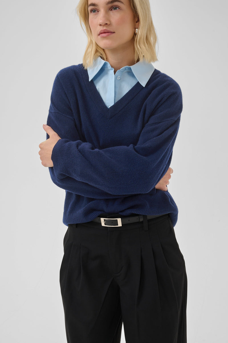 My Essential Wardrobe - Pullover - Dark Sapphire Blue - Jola