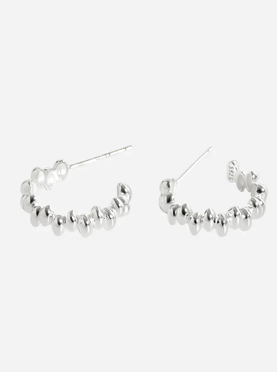 Andcopenhagen Jewelry - Øreringe hoops - 925 sterlingsølv - Luna