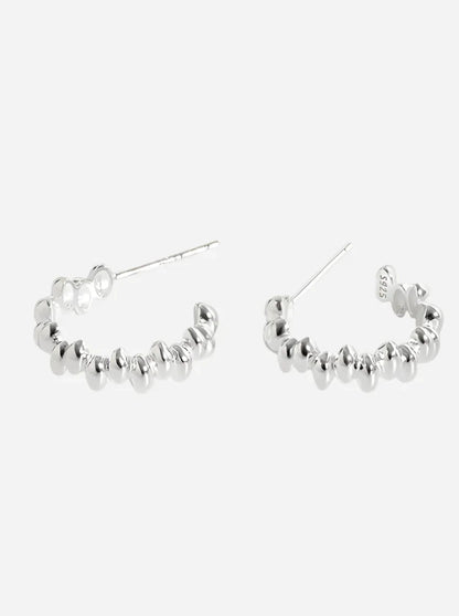 Andcopenhagen Jewelry - Øreringe hoops - 925 sterlingsølv - Luna