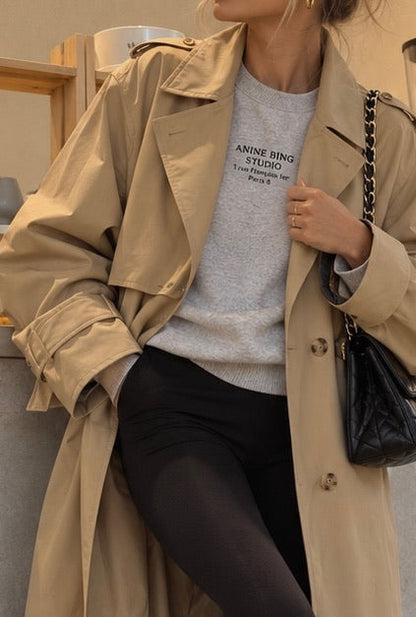 Anine Bing - Sweatshirt - Heather Grey - Miles Sweatshirt Studio