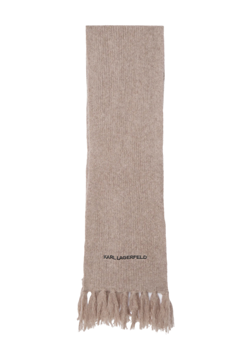 Karl lagerfeld - Halstørklæde - Sand - ESSENTIAL KNIT SCARF