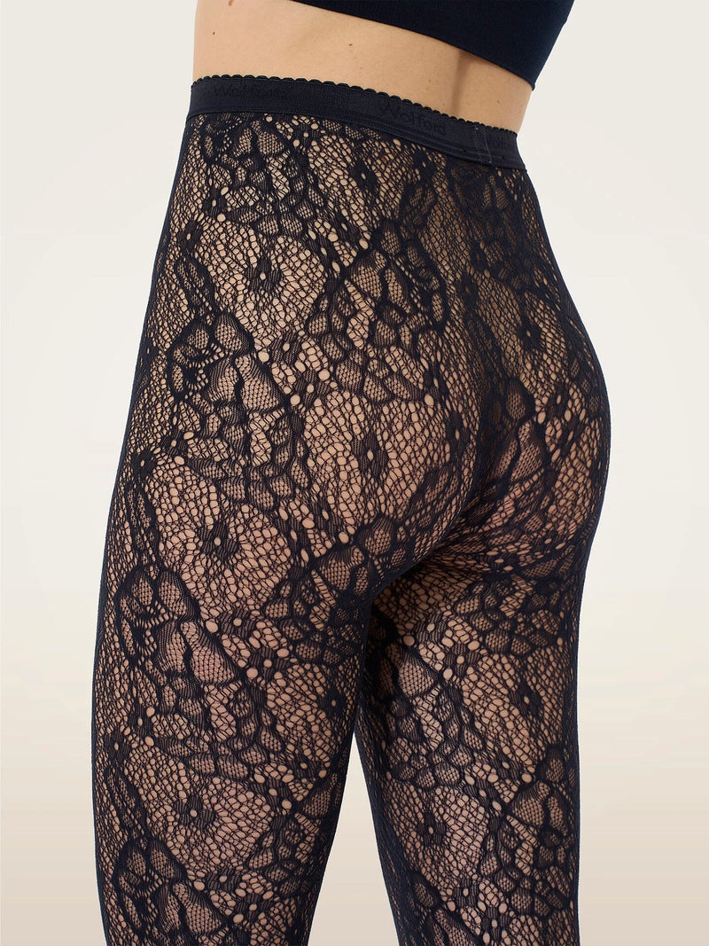 Wolford - Strømpebukser - Sort - Infinite Rose Net Tights