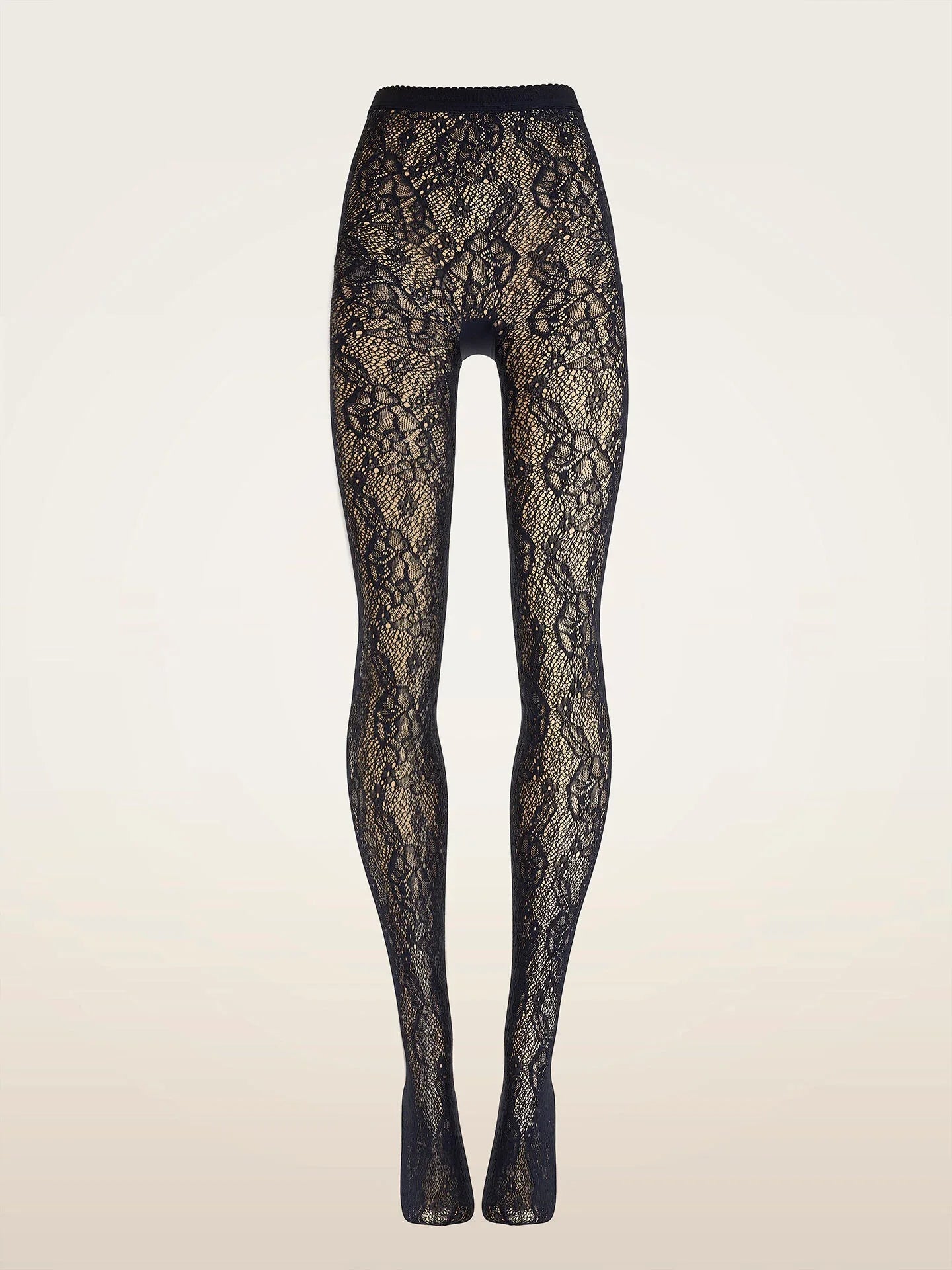 Wolford - Strømpebukser - Sort - Infinite Rose Net Tights