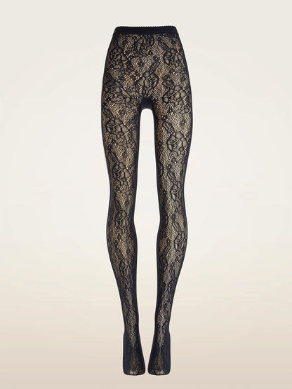 Wolford - Strømpebukser - Sort - Infinite Rose Net Tights