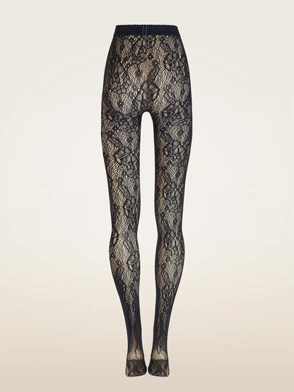 Wolford - Strømpebukser - Sort - Infinite Rose Net Tights