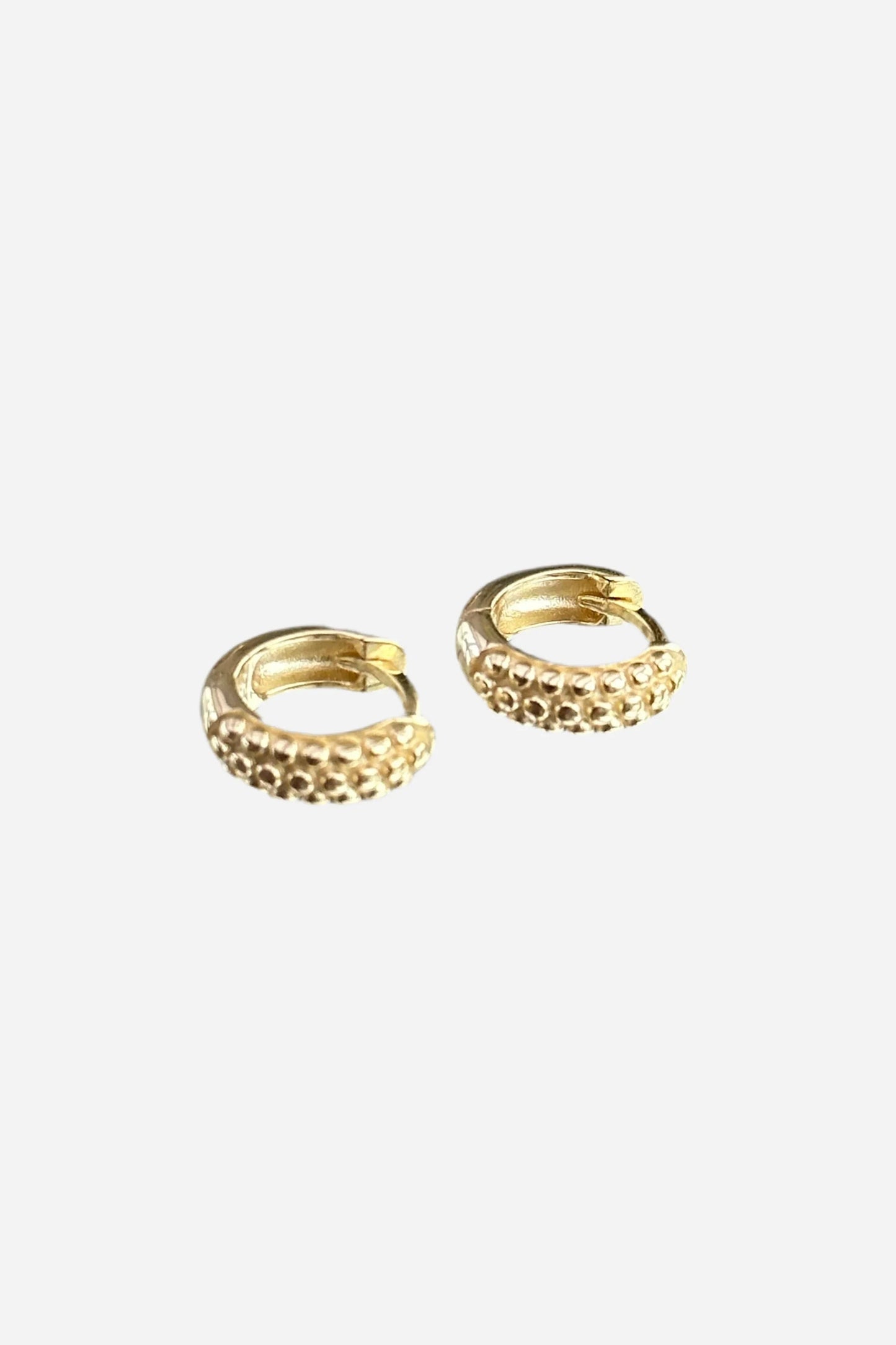 Andcopenhagen Jewelry - Øreringe hoops - 18 karat guldbelagt 925 sterlingsølv - Chunky Dottie