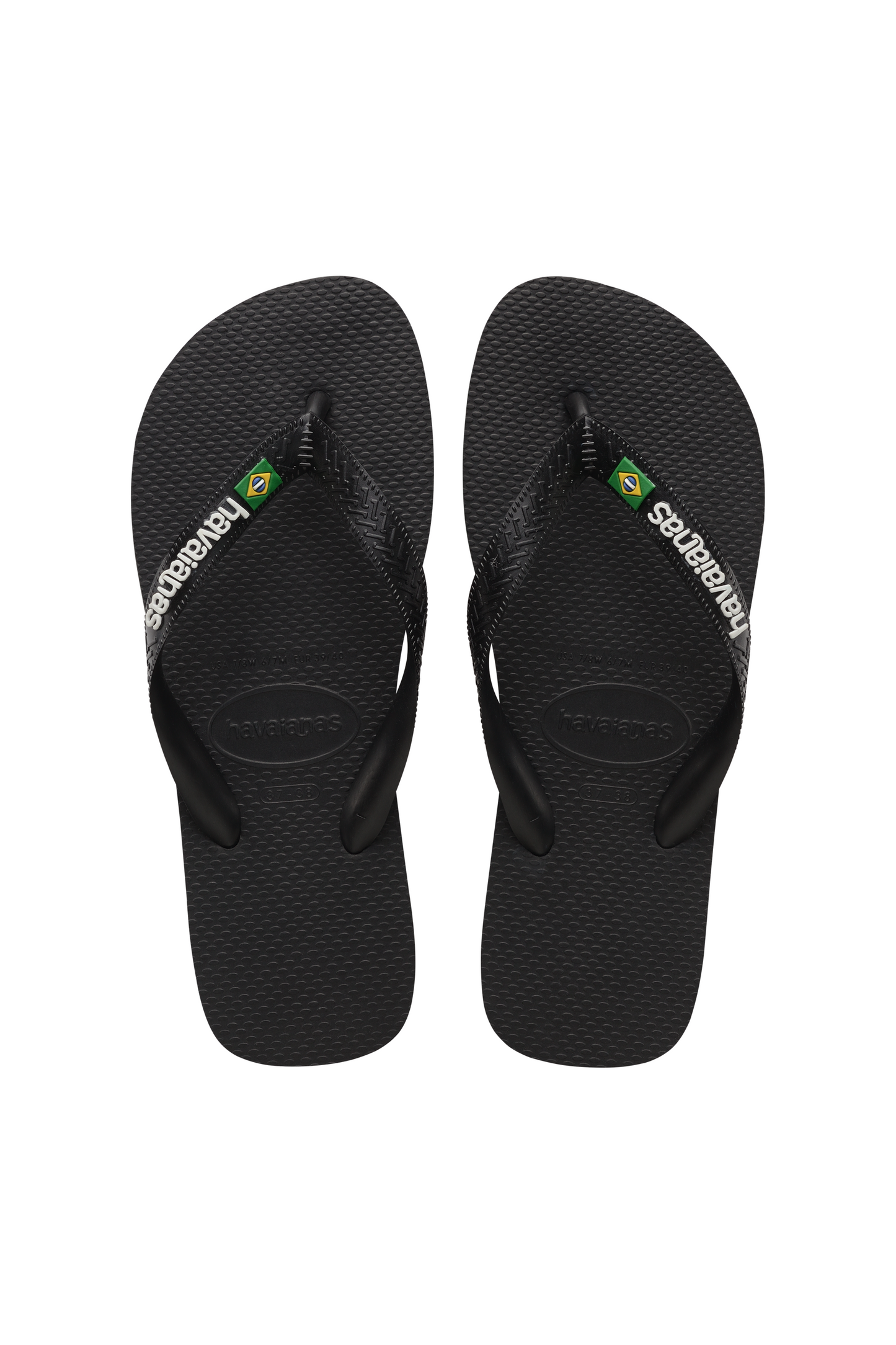 Havaianas - Klipklapper - Black/Black - Brasil Logo FC sss