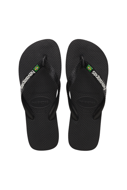 Havaianas - Klipklapper - Black/Black - Brasil Logo FC sss