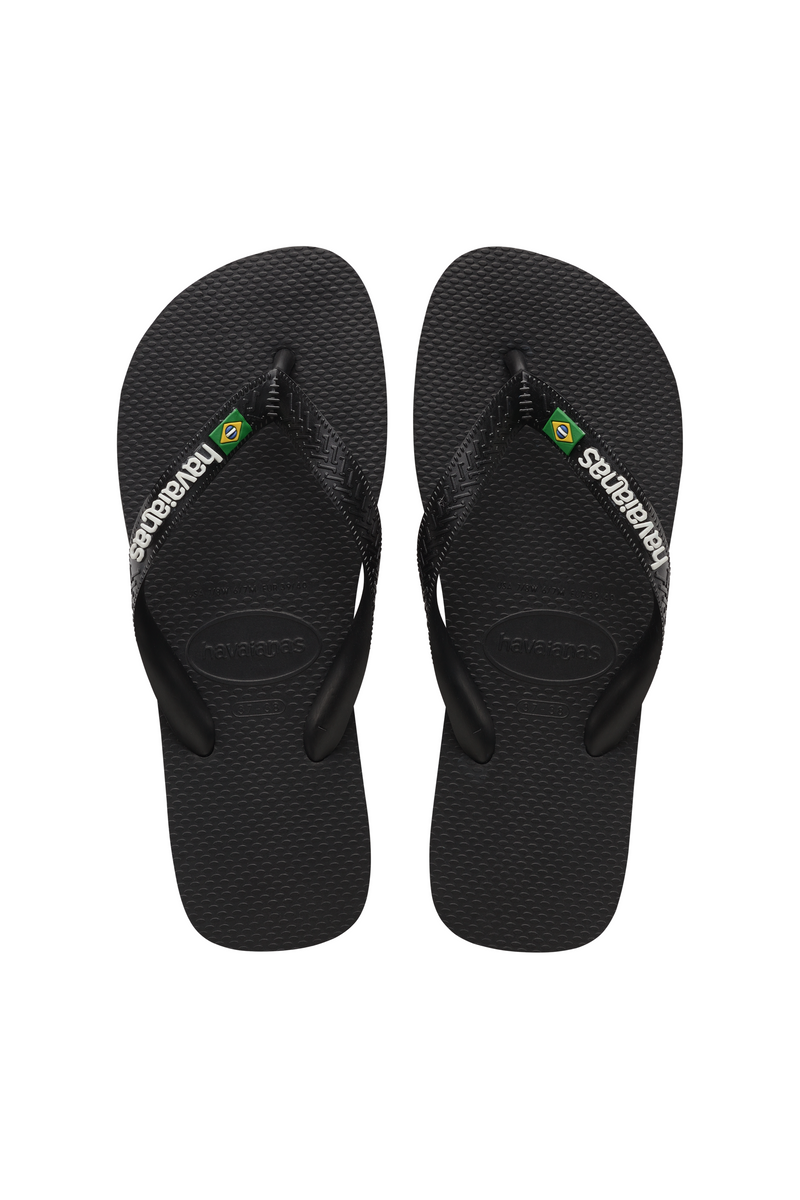 Havaianas - Klipklapper - Black/Black - Brasil Logo FC sss