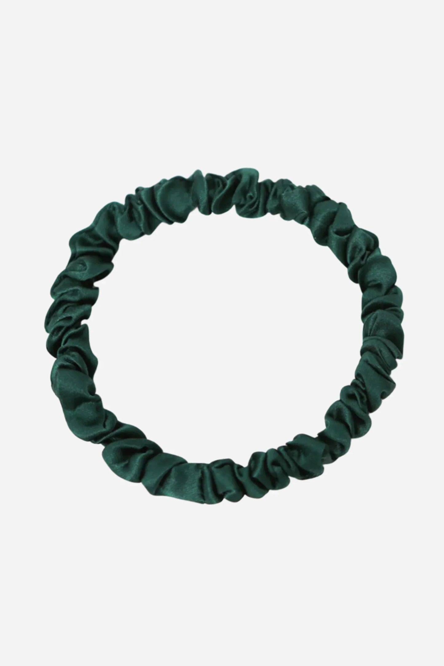 Andcopenhagen - 100% Silke hårelastik - Dark Green - Sisse