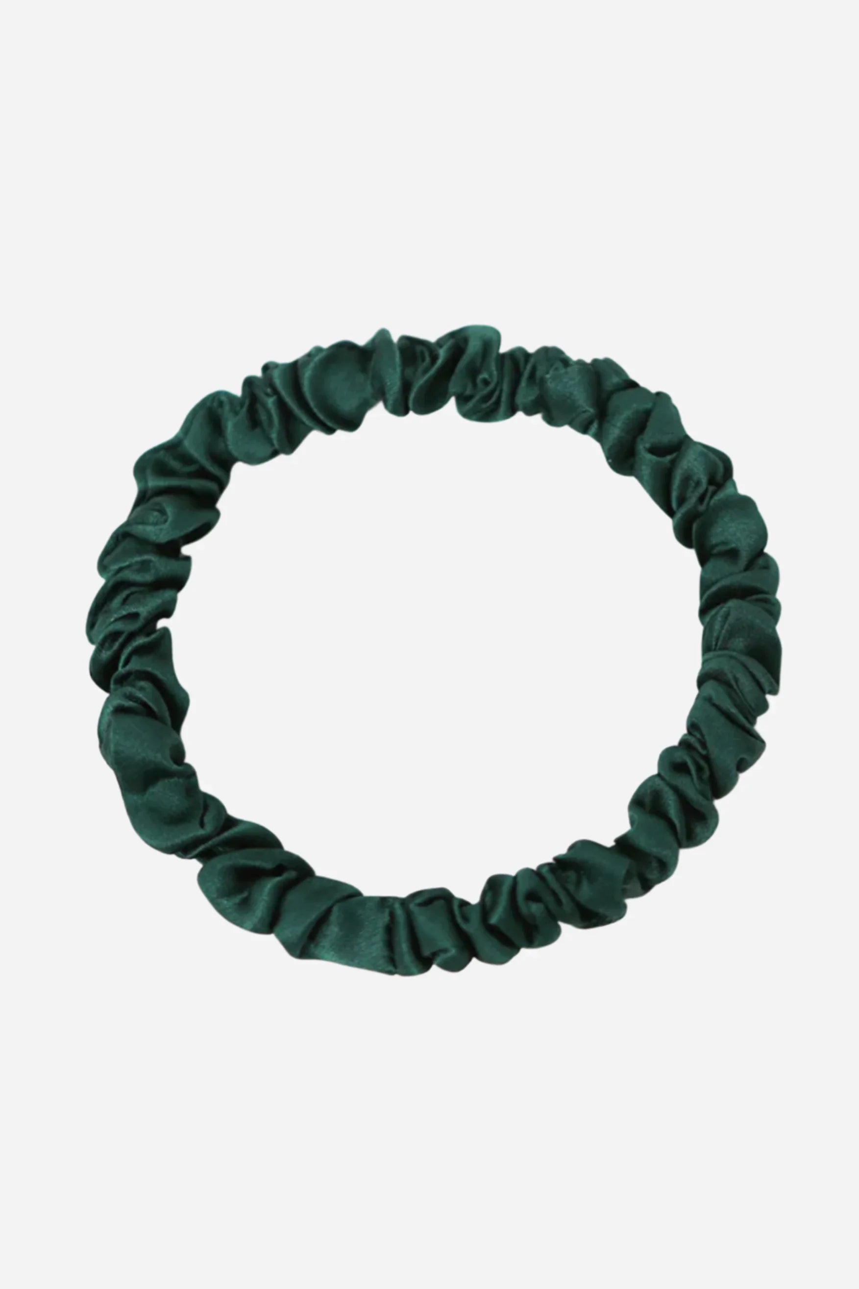 Andcopenhagen - 100% Silke hårelastik - Dark Green - Sisse