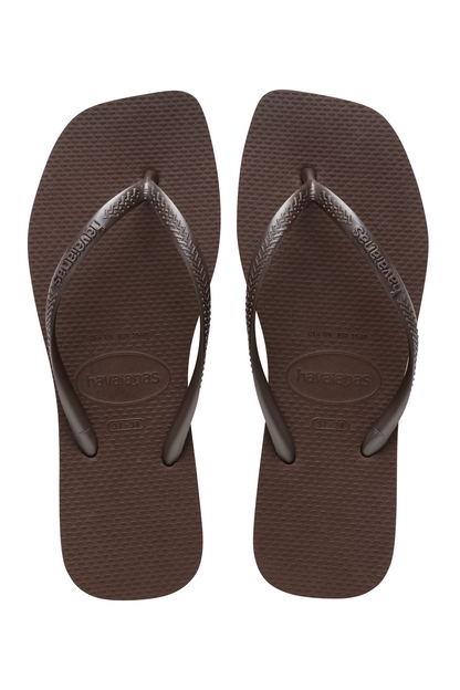 Havaianas - Klipklapper - Dark Brown - Slim Square sss