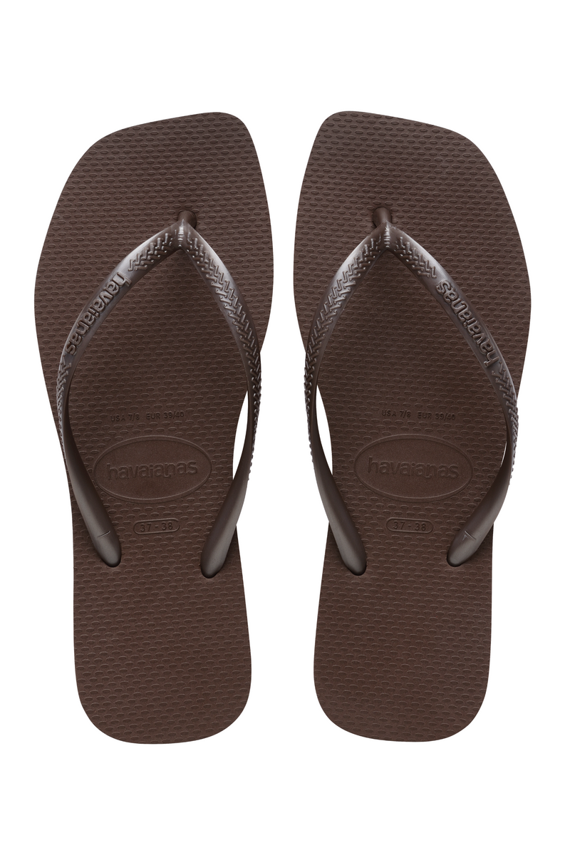 Havaianas - Klipklapper - Dark Brown - Slim Square sss