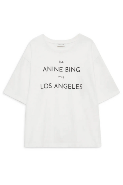 Anine Bing - Tshirt - Ivory - Rudy