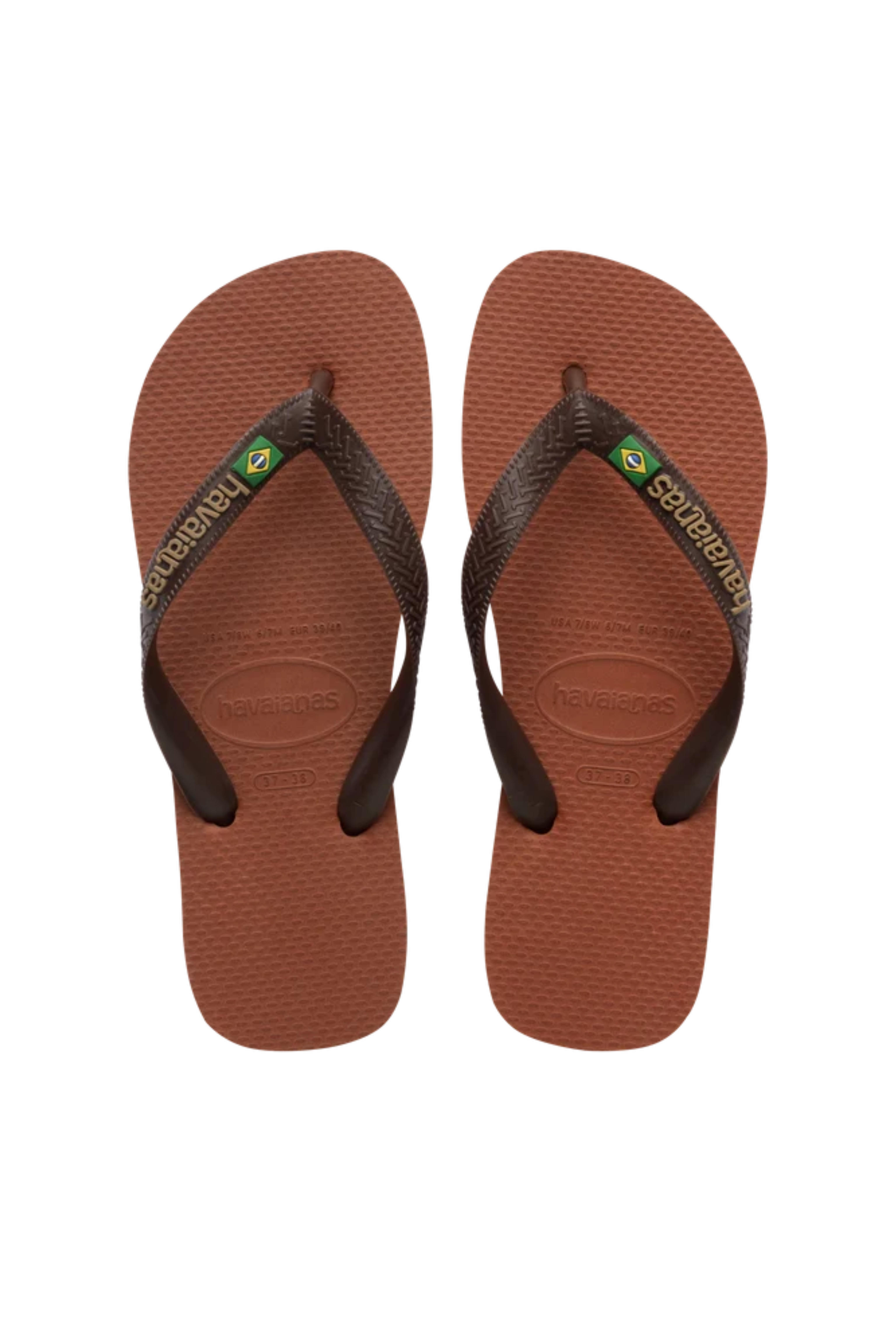 Havaianas - Klipklapper - Rust/Coffee - Brasil Logo FC sss